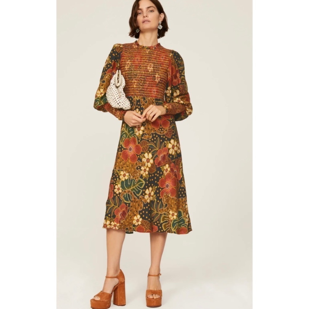 Farm Rio floral midi dress